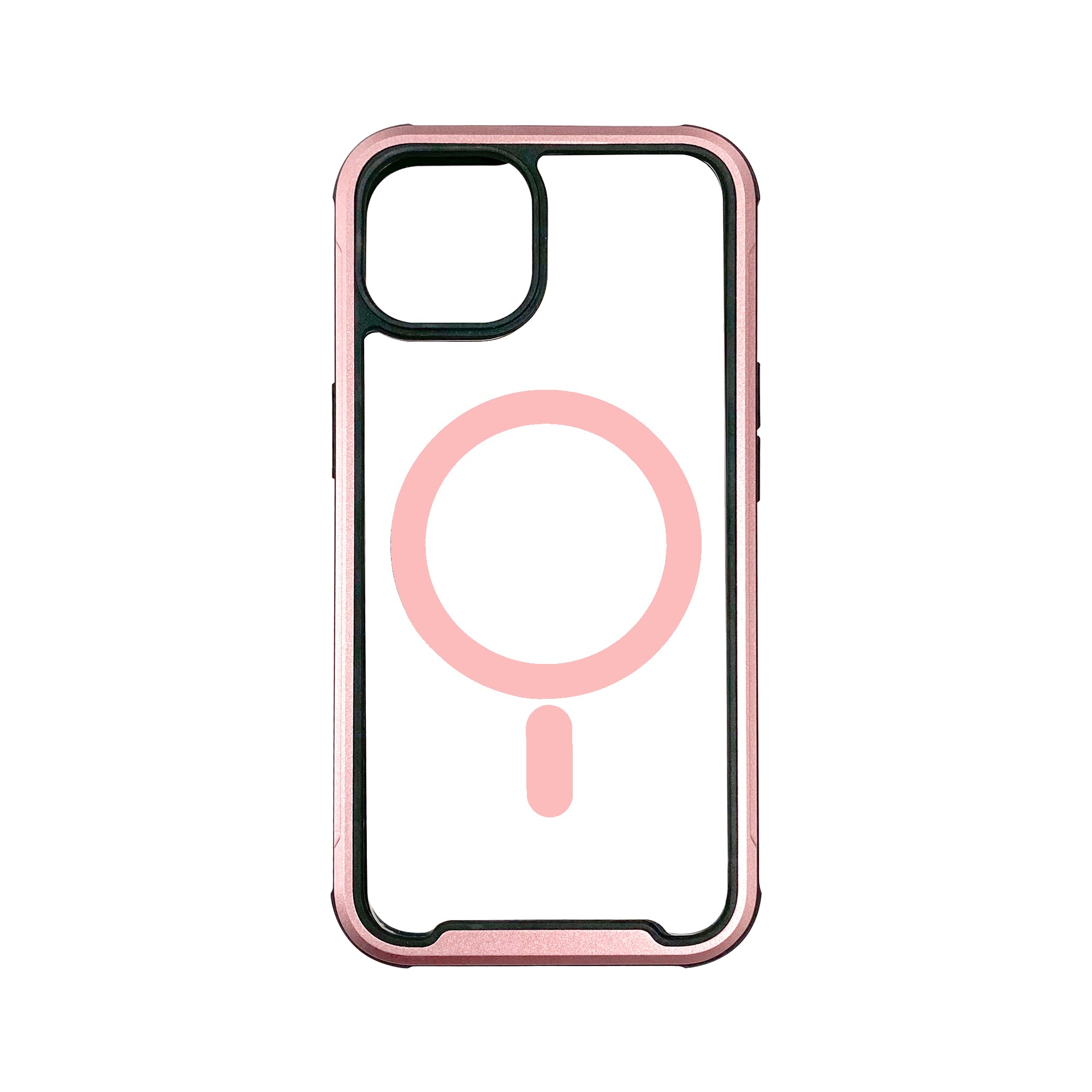 An Urban Edge Case iPhone 14 Series phone case with a built-in magnifying glass for extra protection.