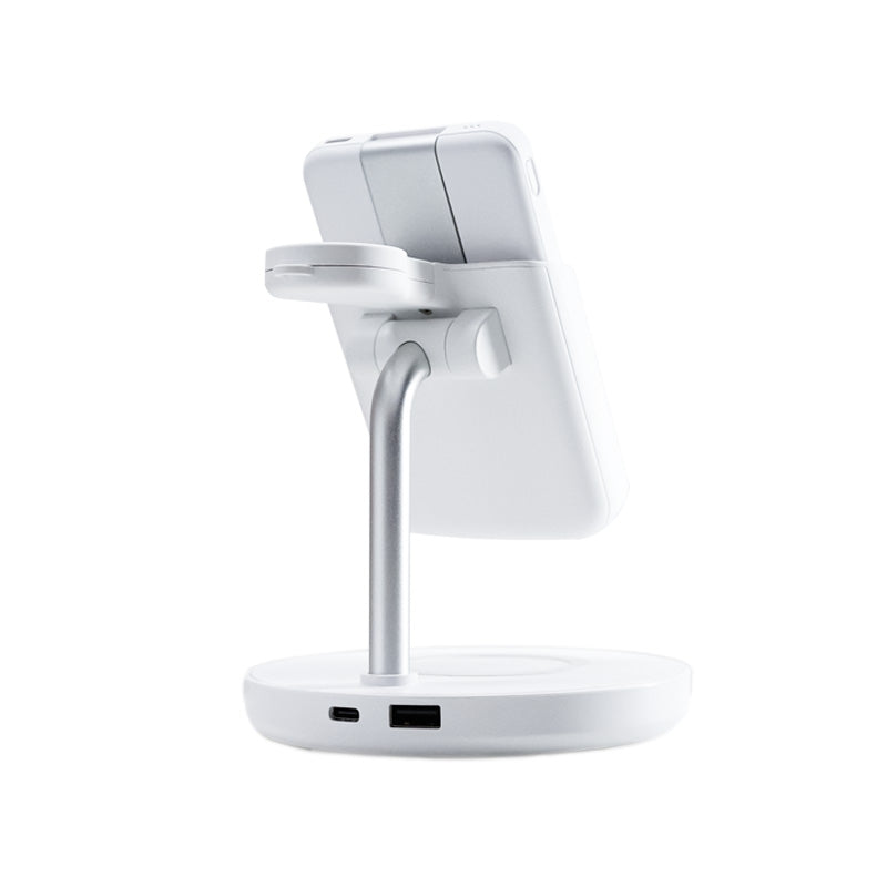 An Urban M6 Charging Station with Apple Watch & MagSafe on a white surface suitable for MagSafe devices.